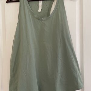 Lululemon Athletica Green Sleeveless Relaxed Tank Top -10